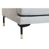 Chaise Longue Sofa DKD Home Decor Light grey Metal 250 x 160 x 85 cm-6