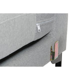 Chaise Longue Sofa DKD Home Decor Light grey Metal 250 x 160 x 85 cm-5