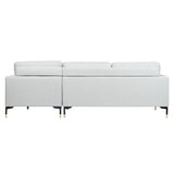 Chaise Longue Sofa DKD Home Decor Light grey Metal 250 x 160 x 85 cm-3