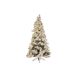 Christmas Tree DKD Home Decor White Green Polyethylene Snowfall 140 x 140 x 210 cm-1