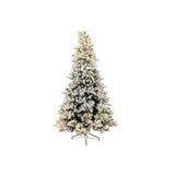 Christmas Tree DKD Home Decor White Green Polyethylene Snowfall 140 x 140 x 210 cm-1