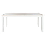 Dining Table DKD Home Decor White Brown Acacia Mango wood 200 x 100 x 80 cm-1