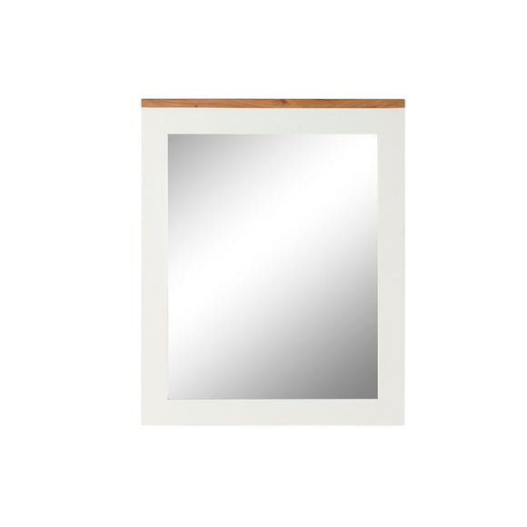 Wall mirror DKD Home Decor White Brown Acacia Mango wood Urban 90 x 1,5 x 113 cm-0