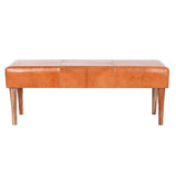 Bench DKD Home Decor Camel Wood 122 x 41 x 46 cm-1