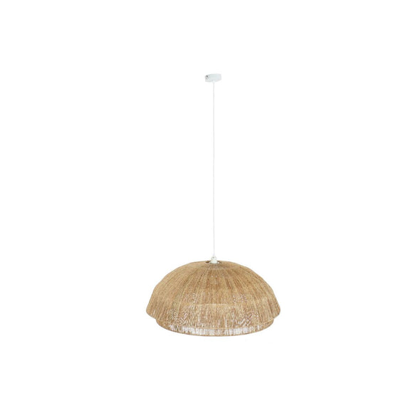 Ceiling Light DKD Home Decor Light brown Jute Iron 50 W 80 x 80 x 33 cm-0