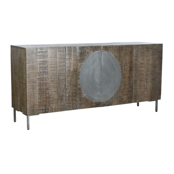 Sideboard DKD Home Decor Dark brown Dark grey Metal Mango wood 180 x 40 x 80 cm-0
