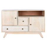 Sideboard DKD Home Decor White Natural Mango wood 115 x 42 x 75 cm-4