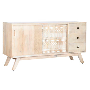 Sideboard DKD Home Decor White Natural Mango wood 145 x 42 x 75 cm-0