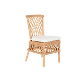 Chair DKD Home Decor White Natural 45 x 55 x 85 cm 45 x 55 x 90 cm 47 x 58 x 90 cm-0