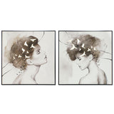 Canvas DKD Home Decor polystyrene Canvas 100 x 4 x 100 cm-0