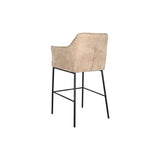 Stool DKD Home Decor Black Beige Metal 59 x 60 x 107 cm-2