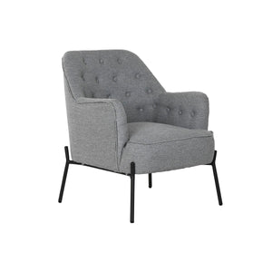 Armchair DKD Home Decor Grey Metal 65 x 73 x 79,5 cm-0