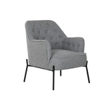 Armchair DKD Home Decor Grey Metal 65 x 73 x 79,5 cm-0