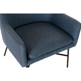 Armchair DKD Home Decor Blue Black Metal 66 x 62 x 75 cm-6