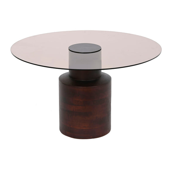 Centre Table DKD Home Decor Crystal Mango wood 80 x 80 x 40 cm-0