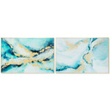 Painting DKD Home Decor Aluminium Crystal 80 x 2,5 x 120 cm 120 x 2,5 x 80 cm-0