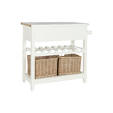 Console DKD Home Decor Beige wicker Paolownia wood 88 x 38 x 80 cm-9