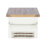 Console DKD Home Decor Beige wicker Paolownia wood 88 x 38 x 80 cm-3