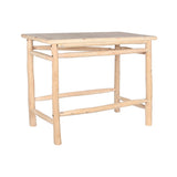 Side table DKD Home Decor Natural Teak 133 x 65 x 105 cm-0