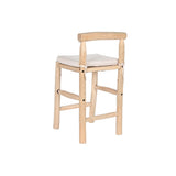 Stool DKD Home Decor Natural Teak 50 x 50 x 102 cm-2