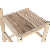 Stool DKD Home Decor Natural Teak 50 x 50 x 102 cm-6