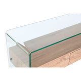 Console DKD Home Decor Transparent Light brown Crystal MDF Wood 120 x 35 x 80 cm-1