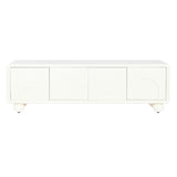 TV furniture DKD Home Decor White MDF Wood 160 x 37 x 50 cm-2