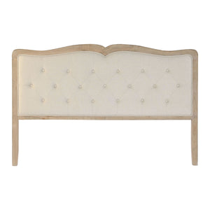 Headboard DKD Home Decor Beige Rubber wood 160 x 10 x 120 cm-0