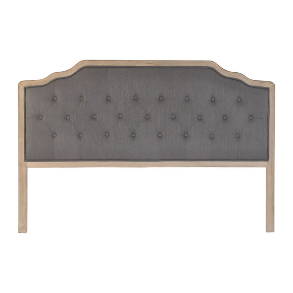 Headboard DKD Home Decor Dark grey Rubber wood 160 x 10 x 120 cm-0