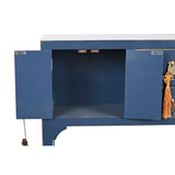 Console DKD Home Decor Blue Golden Fir MDF Wood 63 x 26 x 83 cm-6