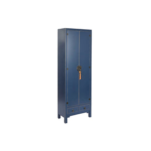 Cupboard DKD Home Decor Blue Golden Fir MDF Wood 60 x 30 x 180 cm-0