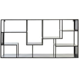 Shelves DKD Home Decor Black Metal 120 x 20 x 60 cm-1