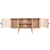 TV furniture Home ESPRIT Natural Rubber wood 120 x 43,5 x 60 cm-6