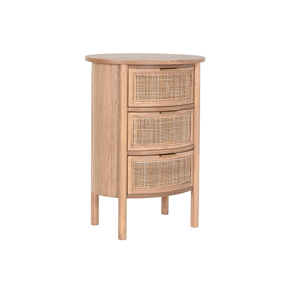 Nightstand Home ESPRIT Natural Natural rubber 48 x 35 x 66 cm-0