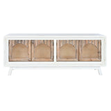 TV furniture Home ESPRIT White Natural Fir MDF Wood 156 x 40 x 64 cm-6