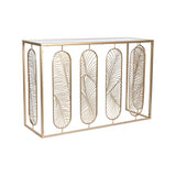 Console Home ESPRIT Golden Mirror 120 x 40 x 80 cm-0