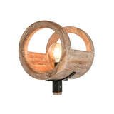 Floor Lamp Home ESPRIT Black Natural Teak Recycled Wood 50 W 220 V 31 x 31 x 156 cm-6