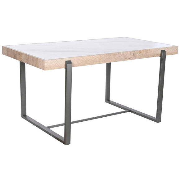 Dining Table Home ESPRIT White Grey Natural Metal 150 x 85 x 75 cm-0