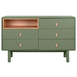 Chest of drawers Home ESPRIT Green polypropylene MDF Wood 120 x 40 x 75 cm-3