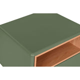 Nightstand Home ESPRIT Green MDF Wood 48 x 40 x 55 cm-1