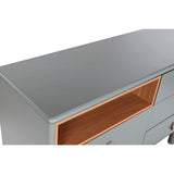 Chest of drawers Home ESPRIT Blue Grey Natural polypropylene MDF Wood 120 x 40 x 75 cm-8