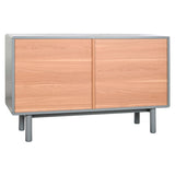 Chest of drawers Home ESPRIT Blue Grey Natural polypropylene MDF Wood 120 x 40 x 75 cm-1