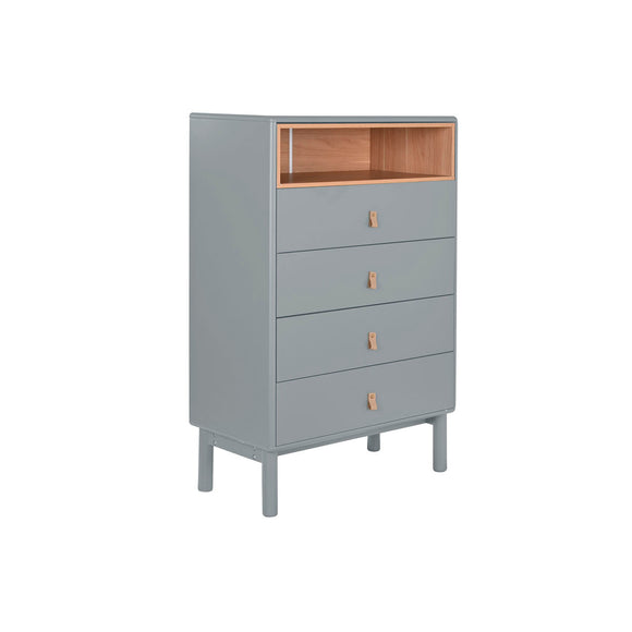 Chest of drawers Home ESPRIT Blue Grey polypropylene MDF Wood 80 x 40 x 117 cm-0