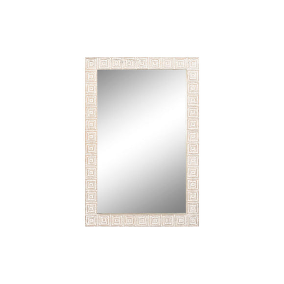 Wall mirror Home ESPRIT White Natural Indian Man 94 x 3 x 140 cm 120 x 3 x 76 cm-0