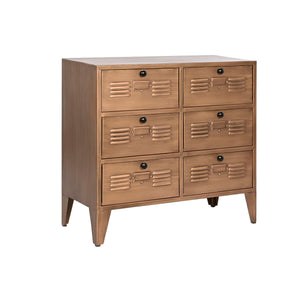 Chest of drawers Home ESPRIT Golden Metal Loft 78 x 34 x 70 cm-0