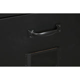 Chest of drawers Home ESPRIT Black Metal Loft 75 x 45 x 80 cm-5