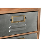 Chest of drawers Home ESPRIT Brown Grey Silver Natural Metal Fir Loft 66 x 33,5 x 121 cm-3