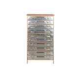Chest of drawers Home ESPRIT Brown Grey Silver Natural Metal Fir Loft 66 x 33,5 x 121 cm-2