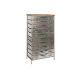 Chest of drawers Home ESPRIT Brown Grey Silver Natural Metal Fir Loft 66 x 33,5 x 121 cm-0