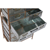 Chest of drawers Home ESPRIT Brown Grey Silver Natural Metal Fir Loft 53,5 x 33,5 x 120,5 cm-4